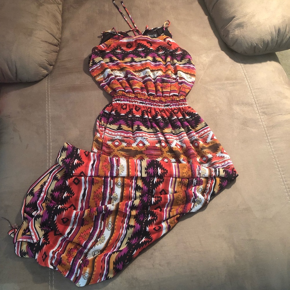 Maxi Dress Tie Strap Top Like New